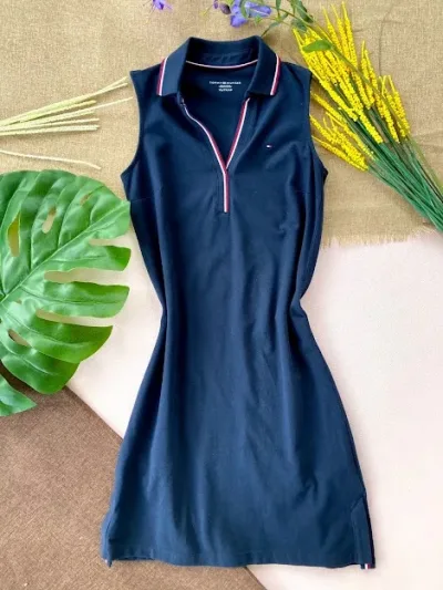 Vestido para dama Tommy Hilfiger color azul sin mangas