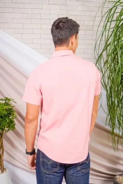 Camisa Tommy Hilfiger para caballero color rosa