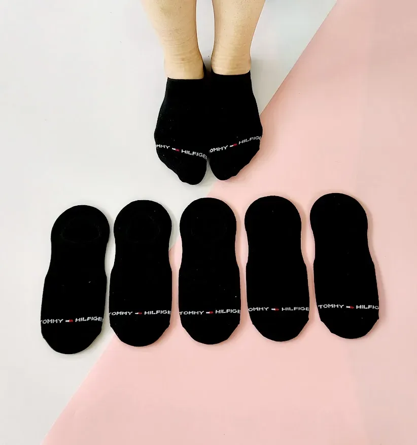 set 3 pares de medias Tommy Hilfiger para dama color negro
