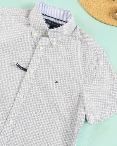 Camisa Tommy Hilfiger para caballero color blanco diseño floral
