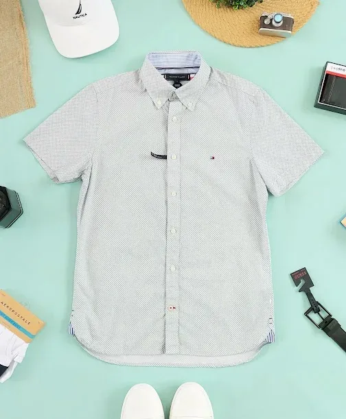 Camisa Tommy Hilfiger para caballero color blanco diseño floral