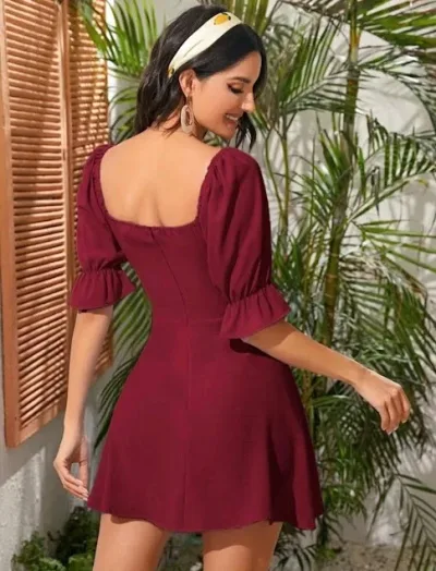 Vestido para Dama color vino