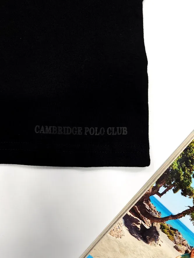 Camiseta Cambrige Polo para niño color negro