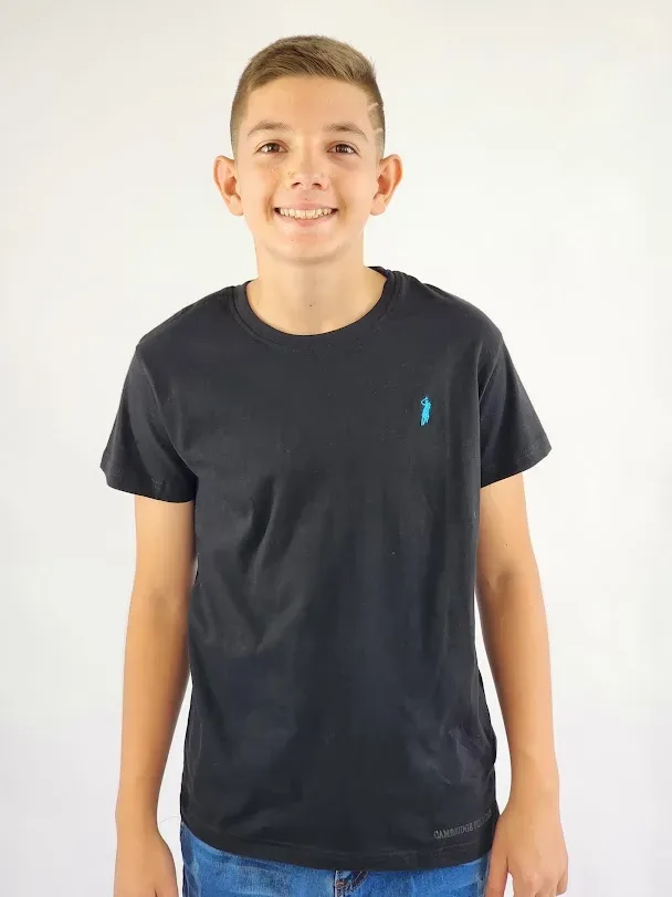 Camiseta Cambrige Polo para niño color negro