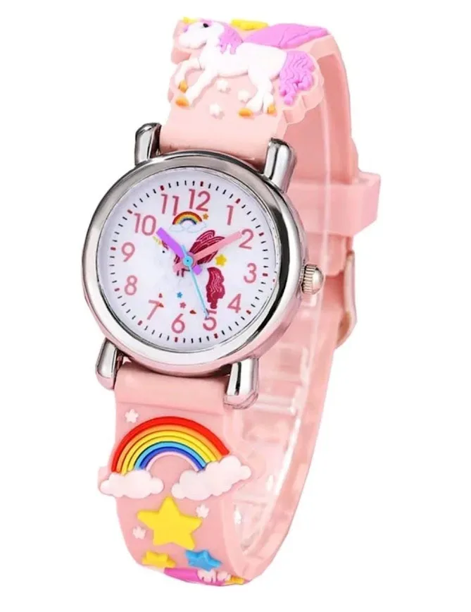 Reloj para niña color rosado