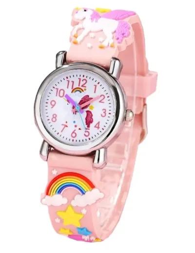 Reloj para niña color rosado