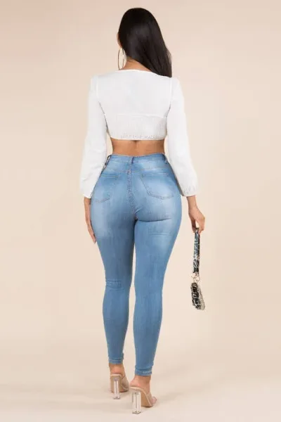 Crop Top para dama color blanco 885