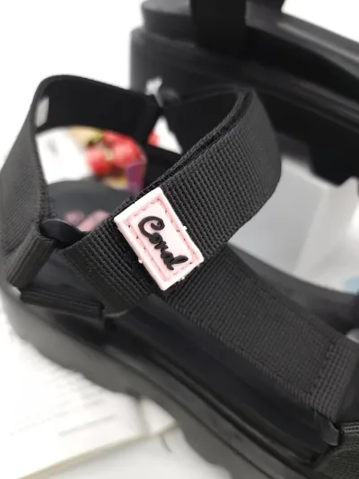 Sandalias Coral para dama Brandy Black Tex