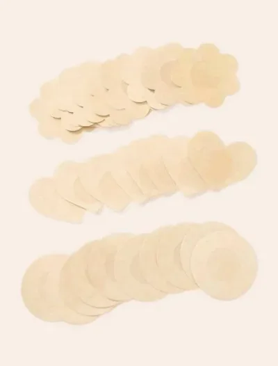 Set de pezoneras para dama color beige