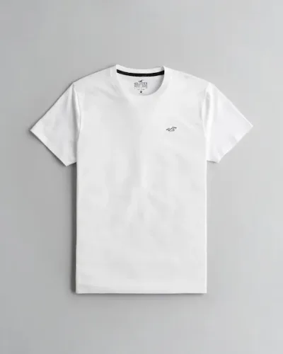 Camiseta Hollister para caballero color blanco