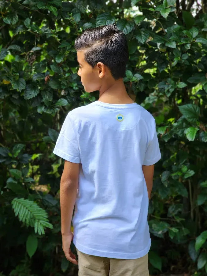 Camiseta Hummer para muchacho color blanco H23110122