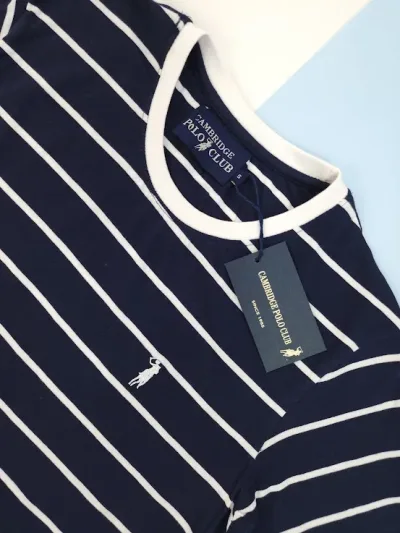 Camiseta Cambridge Polo Club para caballero diseño a rayas
