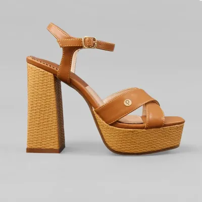 Tacones Gio Promise para dama color camel