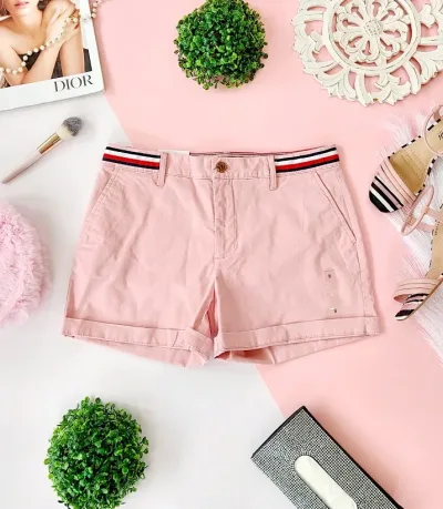 Short Tommy Hilfiger para dama color rosa