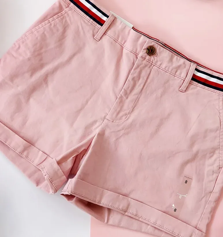 Short Tommy Hilfiger para dama color rosa