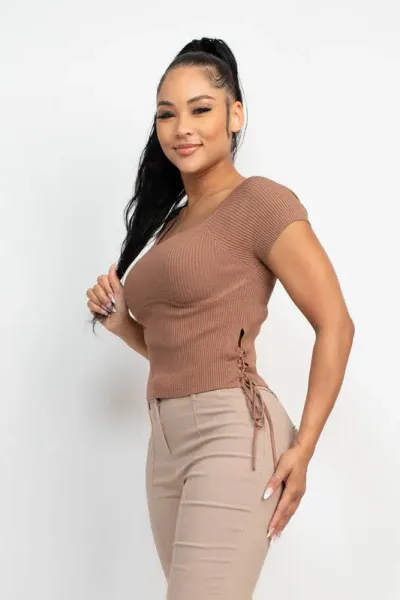 Blusa Story On para Dama color café