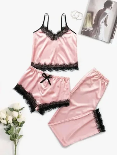 Pijama para dama color rosa
