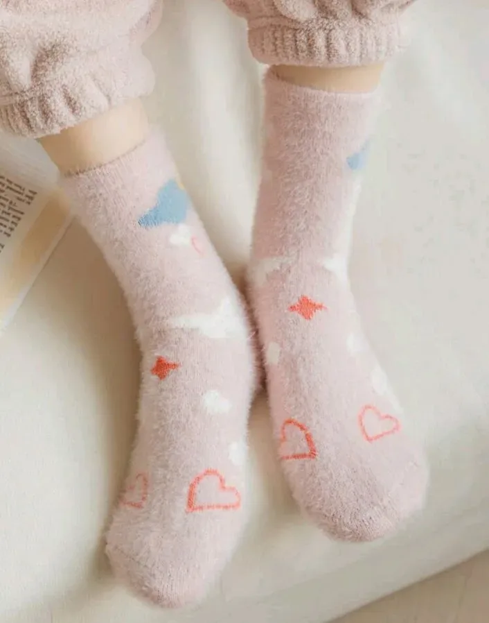 Medias de peluche para dama