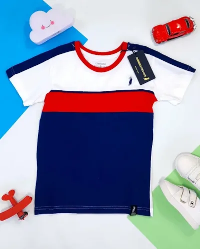 Camiseta Cambrige Polo para niño multicolor