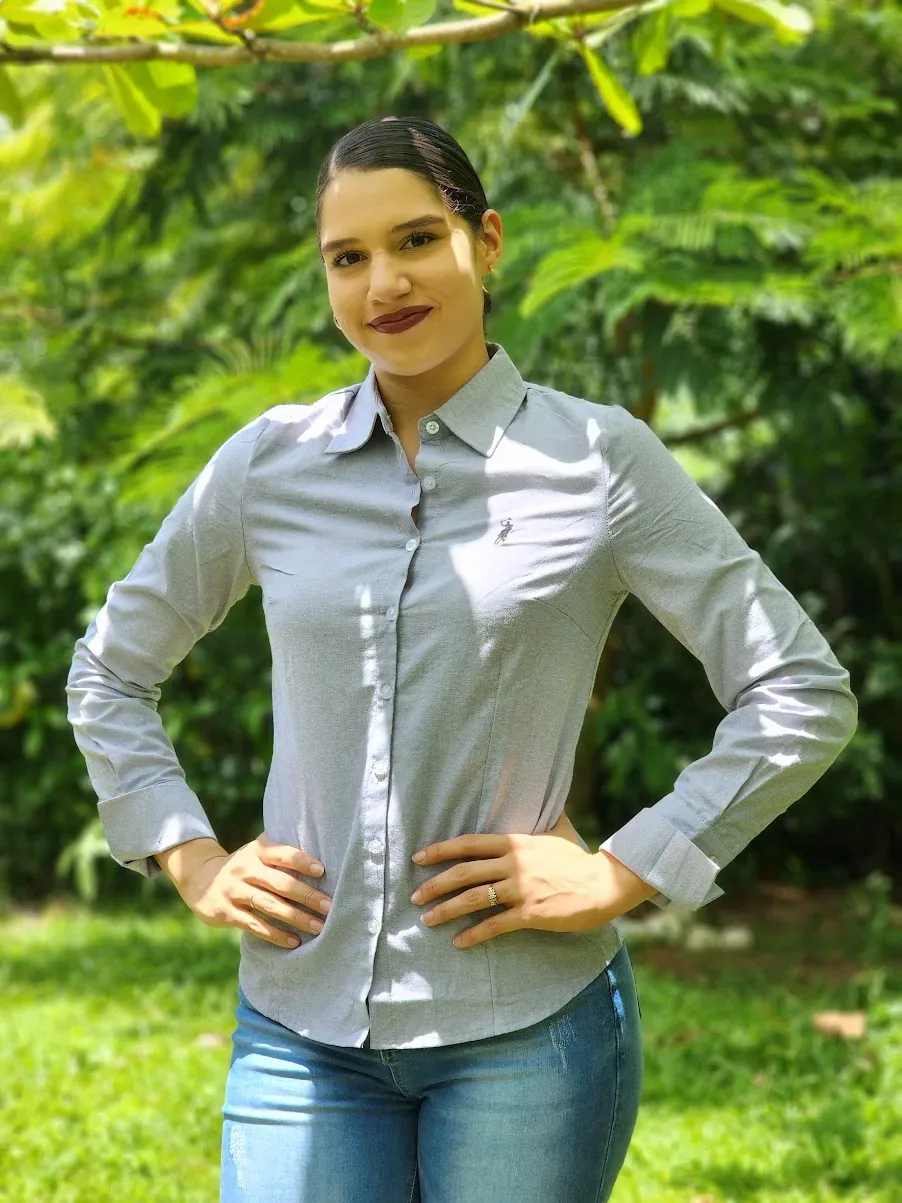 Camisa manga larga Cambrige Polo para dama