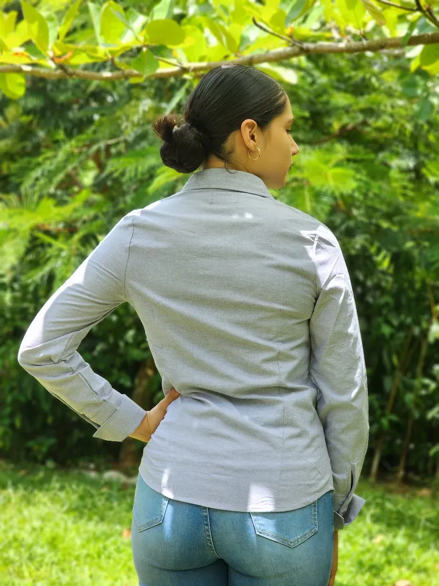 Camisa manga larga Cambrige Polo para dama