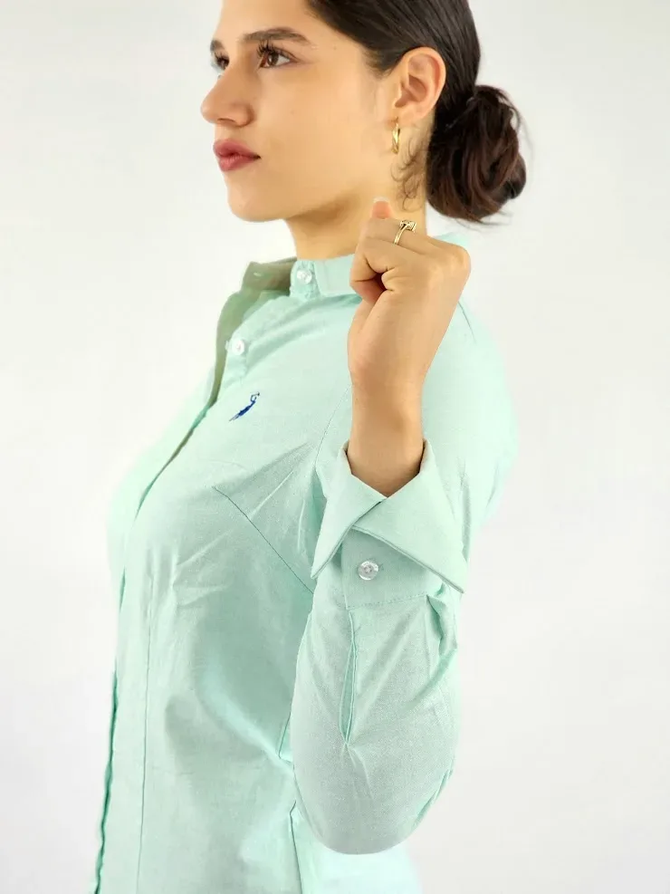 Camisa manga larga Cambrige Polo para dama