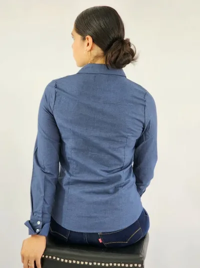 Camisa manga larga Cambrige Polo para dama