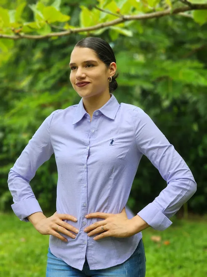 Camisa manga larga Cambrige Polo para dama