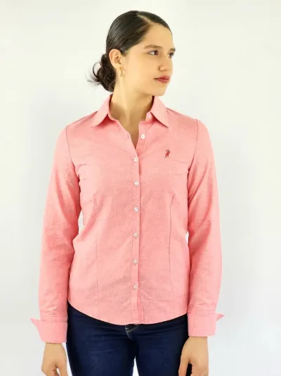 Camisa manga larga Cambrige Polo para dama