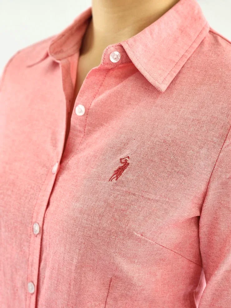 Camisa manga larga Cambrige Polo para dama