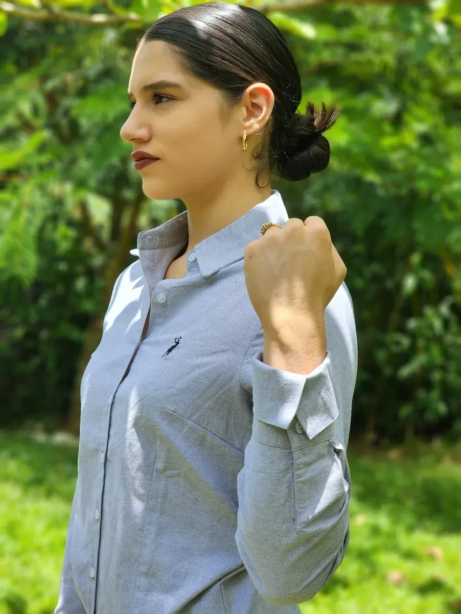 Camisa manga larga Cambrige Polo para dama