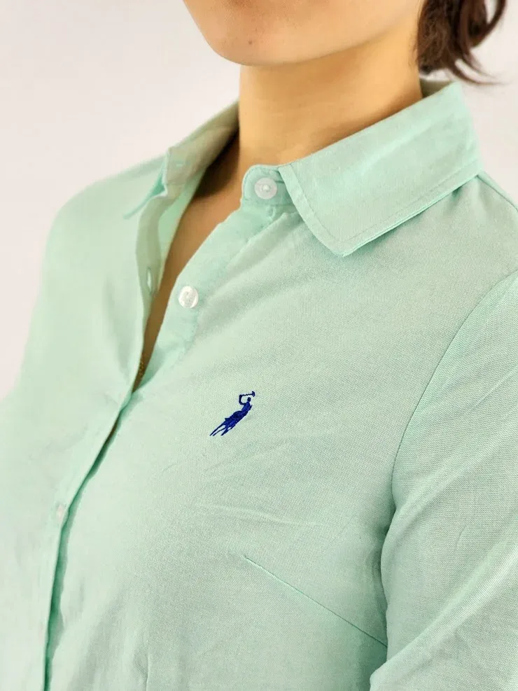 Camisa manga larga Cambrige Polo para dama