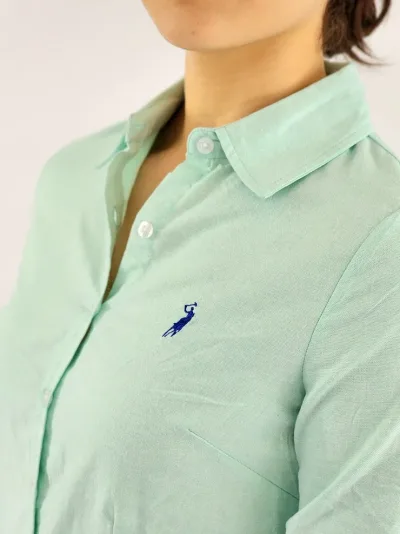 Camisa manga larga Cambrige Polo para dama