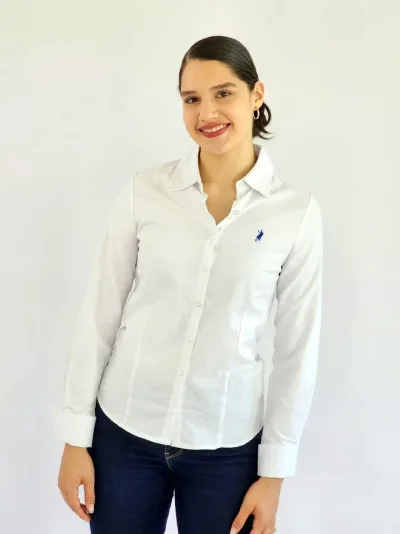 Camisa manga larga Cambrige Polo para dama