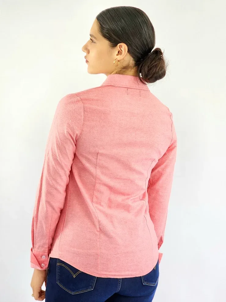 Camisa manga larga Cambrige Polo para dama