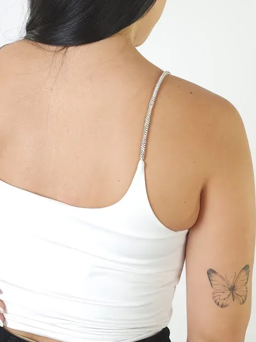 Crop top  para dama color blanco