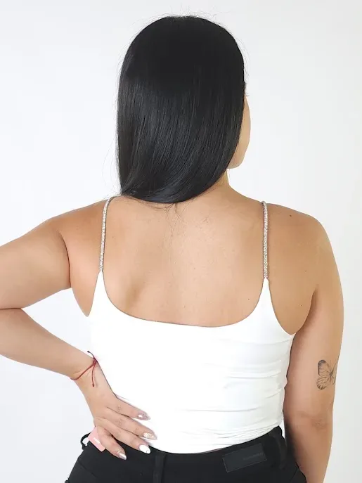 Crop top  para dama color blanco