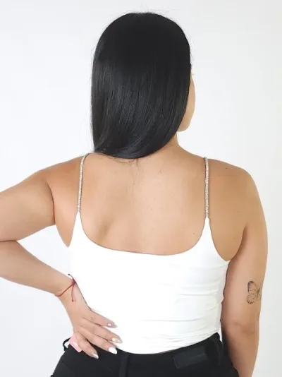 Crop top  para dama color blanco