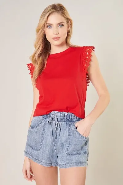 Blusa para dama color rojo.