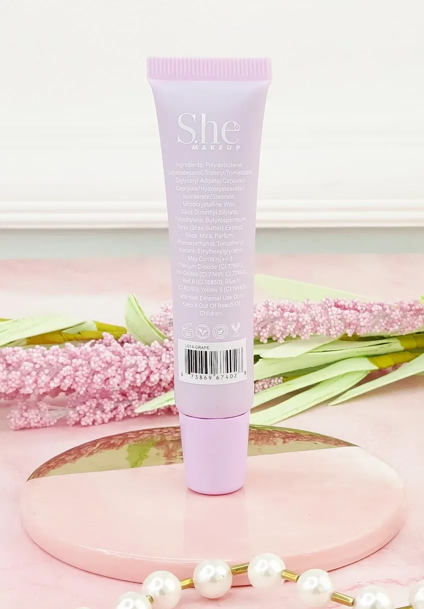 Balsamo labial hidratante SHE sabor uva