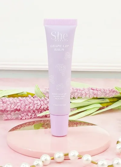 Balsamo labial hidratante SHE sabor uva