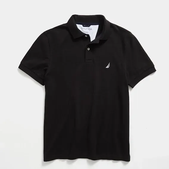 Camiseta Náutica Slim Fit para caballero color negro