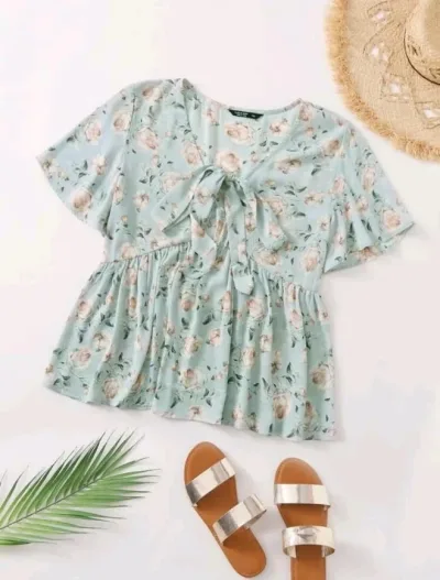 Blusa para dama color celeste