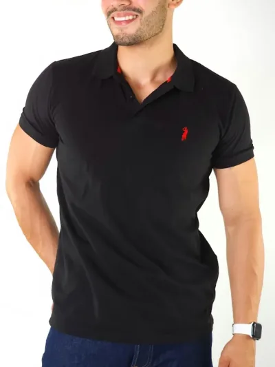 Camiseta Cambrige Polo Club para Caballero color negro