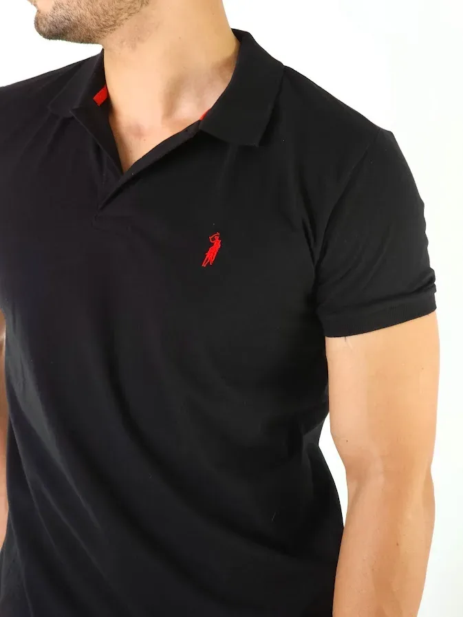 Camiseta Cambrige Polo Club para Caballero color negro