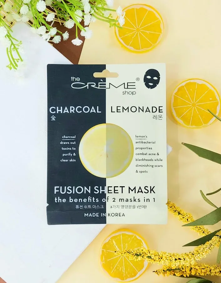 Mascarilla facial de limonada y carbón 2 unidades The Creme