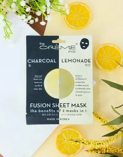 Mascarilla facial de limonada y carbón 2 unidades The Creme