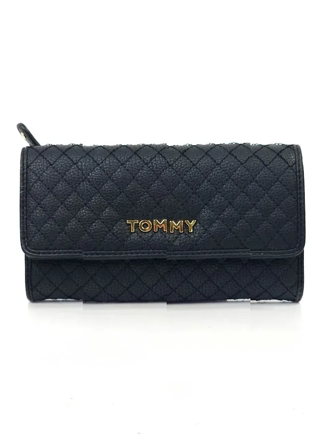 Cartera Tommy Hilfiger para dama color negro