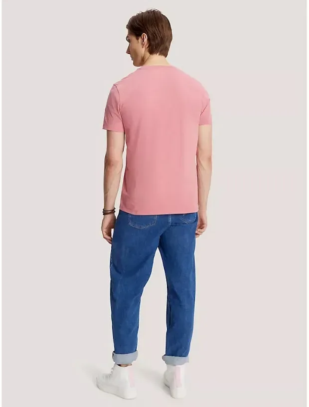 Camiseta Tommy Hilfiger para caballero color salmón
