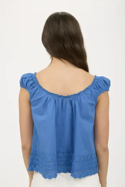 Blusa Mine para dama color azul TB8905